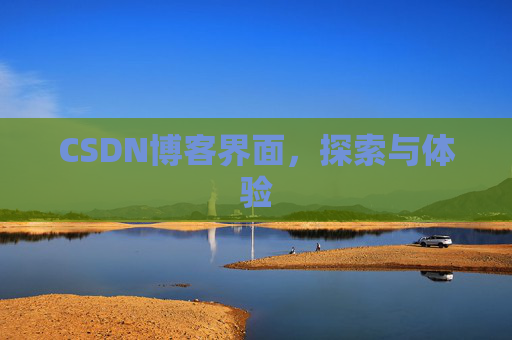CSDN博客界面，探索与体验